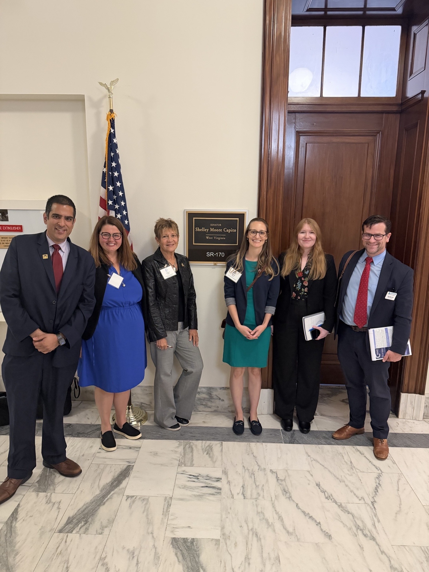 Group representing AAACN inside the US Capitol building, 2026