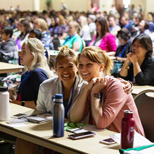 Happy nurses at an annual conference!