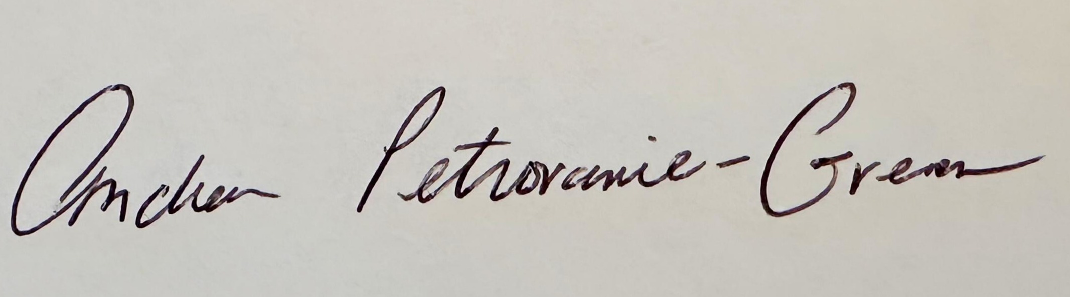 Andrea Petrovanie-Green