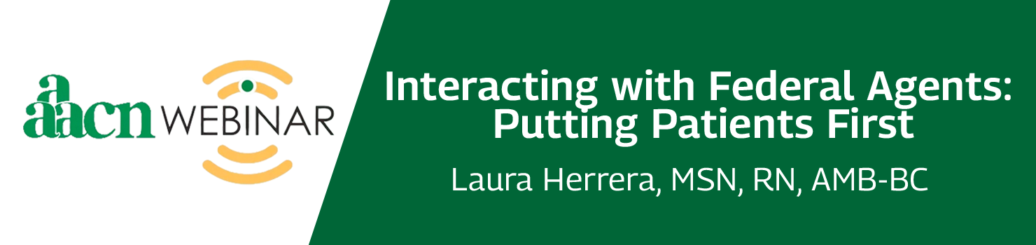 Webinar, Interacting with Federal Agents: Putting Patients First, Sept. 9, 2026