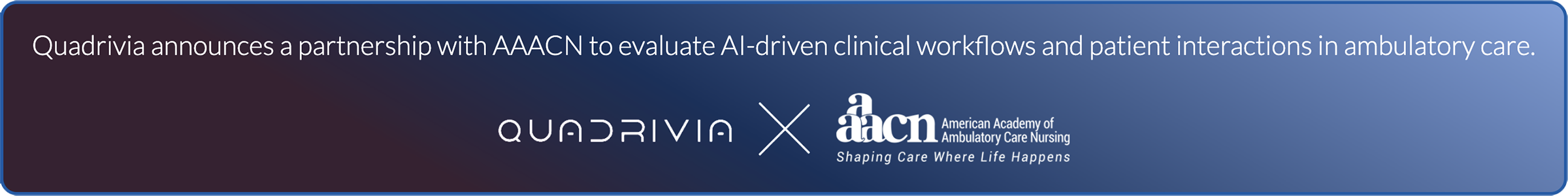 Quadrivia + AAACN AI Partnership